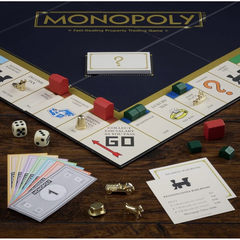 WS Game Co. Monopoly Heritage Edition Board Game in Wooden Storage Box -NEW & FS - Picture 6 of 6